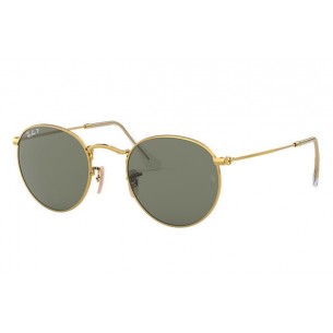 Gafas de sol hombre Ray Ban RB3447 001/58 GOLD POLAR GREEN 50 - vista frontal 2