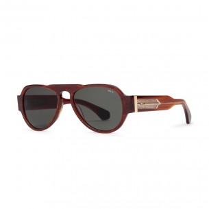 Gafa de sol hombre Cottet Barcelona ALEX C20 HAVANA HONEY GREEN - frontal 2