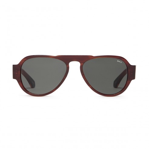 Gafa de sol hombre Cottet Barcelona ALEX C20 HAVANA HONEY GREEN - frontal