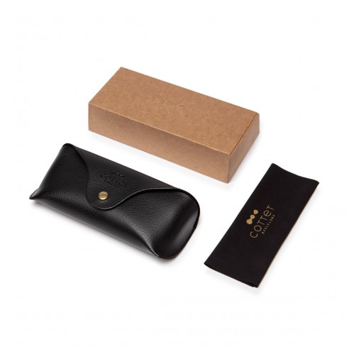 Gafa de sol hombre Cottet Barcelona ALEX C20 HAVANA HONEY GREEN - funda