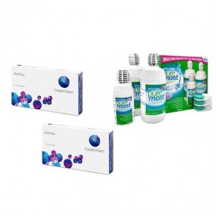 Pack Lentes de contacto Mensuales BIOFINITY 6L + OPTIFREE