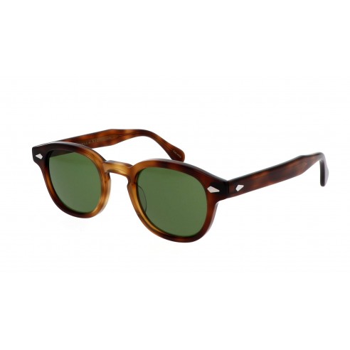 Gafas de sol Unisex Moscot LEMTOSH SUN TOBACCO CALIBAR GREEN 46 - vista tres cuartos