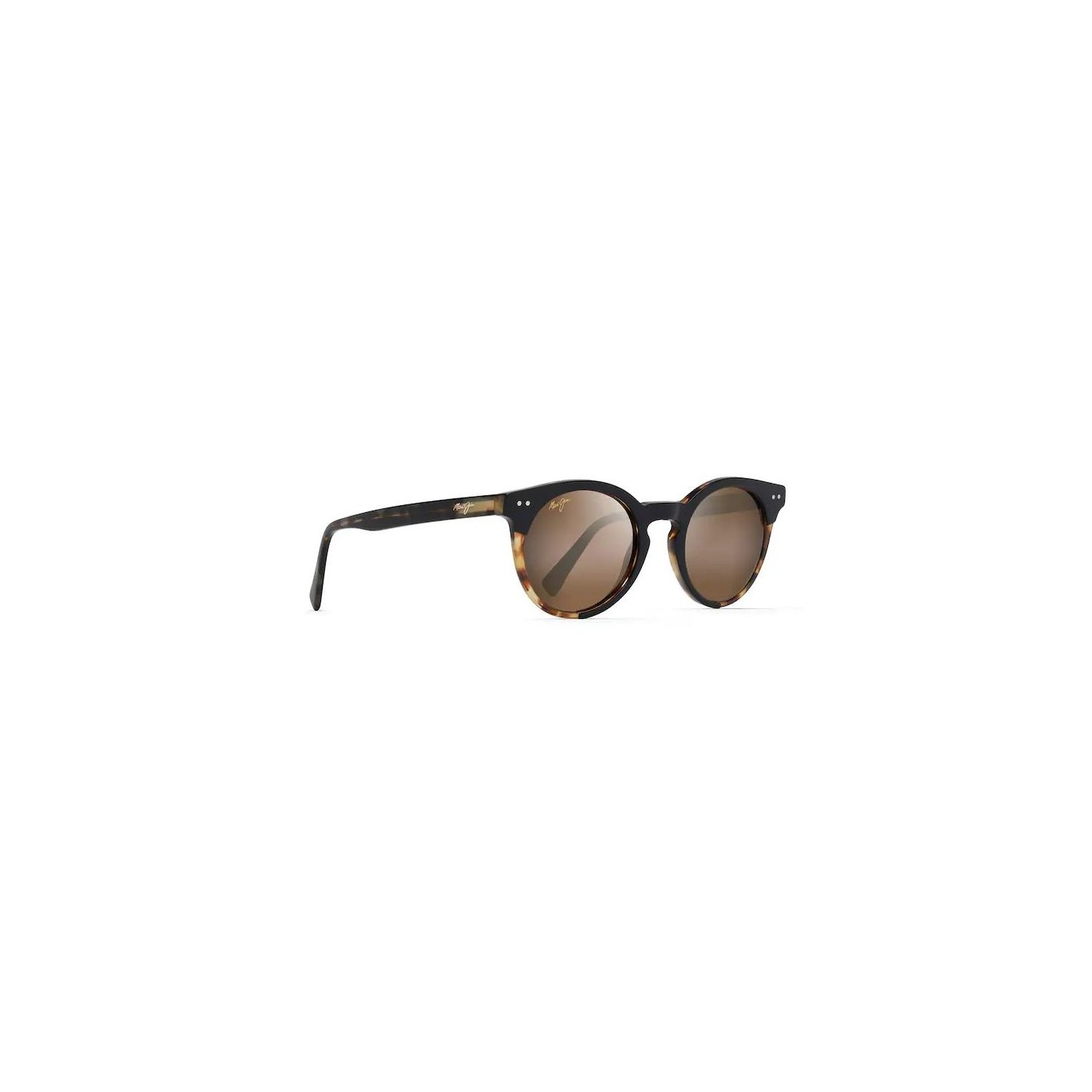 Gafas de Sol Maui Jim H861-10 forma redonda color negro material estilo casual.