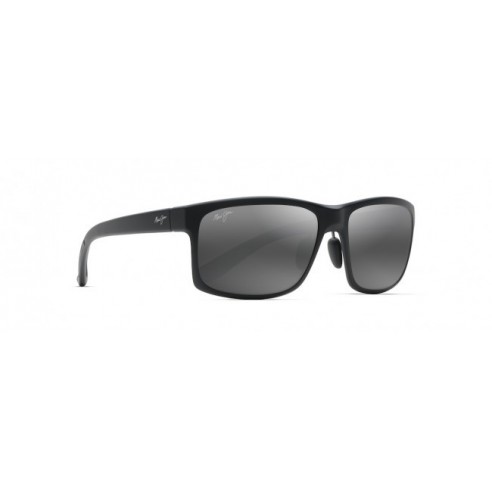 Apretar Fraternidad Miedo a morir Gafas de Sol Hombre Maui Jim 439-2M forma cuadrada color negro material  acetato estilo casual.