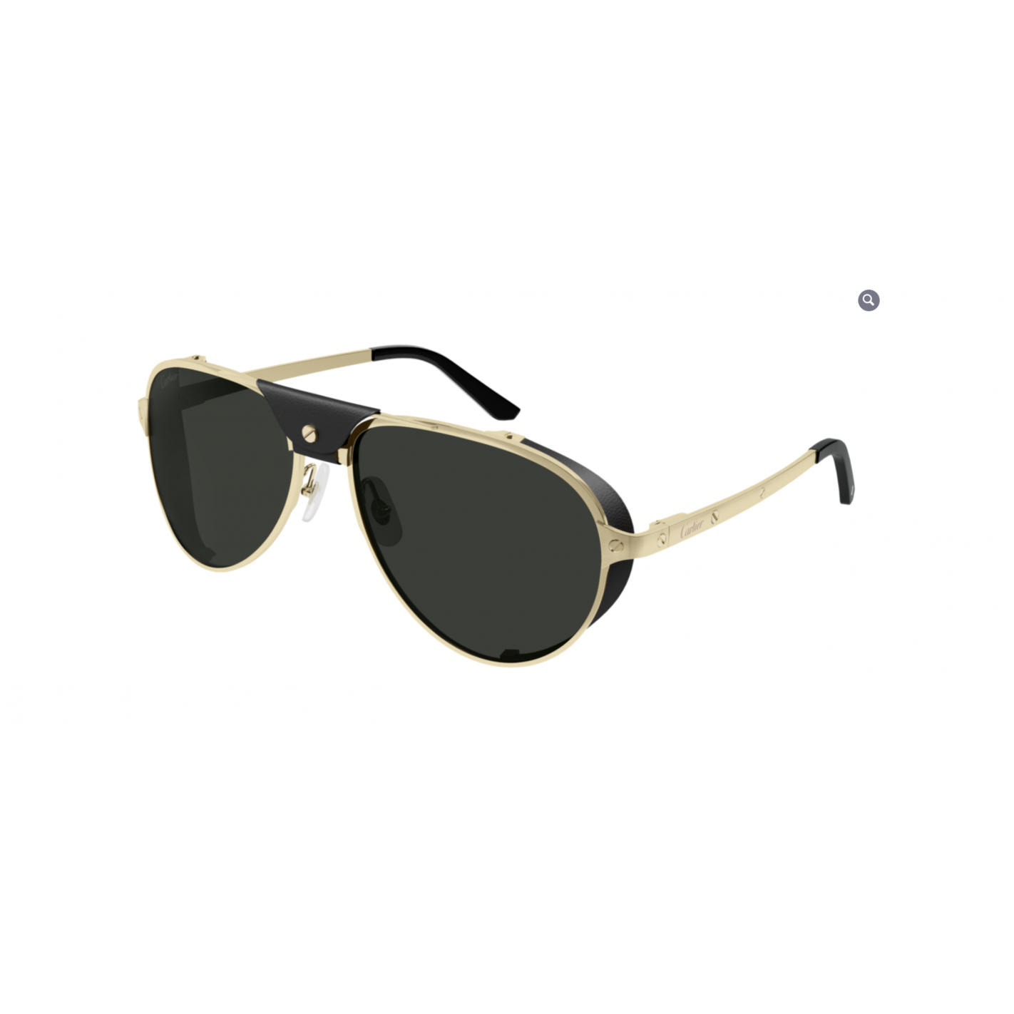 Gafas de Sol hombre Cartier CT0296S 001 aviador material metal estilo casual.