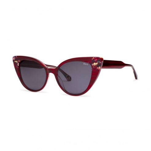 Gafas de Sol mujer Cottet Barcelona BERTA Rojo carey - vista lateral