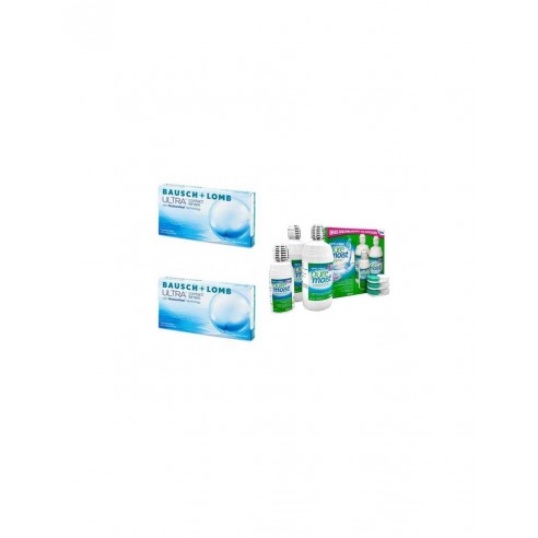 Pack Lentes de contacto Mensuales ULTRA 6L + OPTIFREE