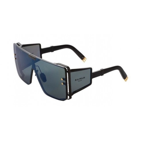 Gafas de Sol hombre Balmain WONDER BOY LTD BPS102G forma cuadrada color azul metal estilo luxury