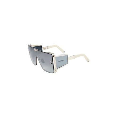 Gafas de Sol hombre Balmain WONDER BOY BPS102F SLV BNE forma cuadrada color gris metal estilo luxury