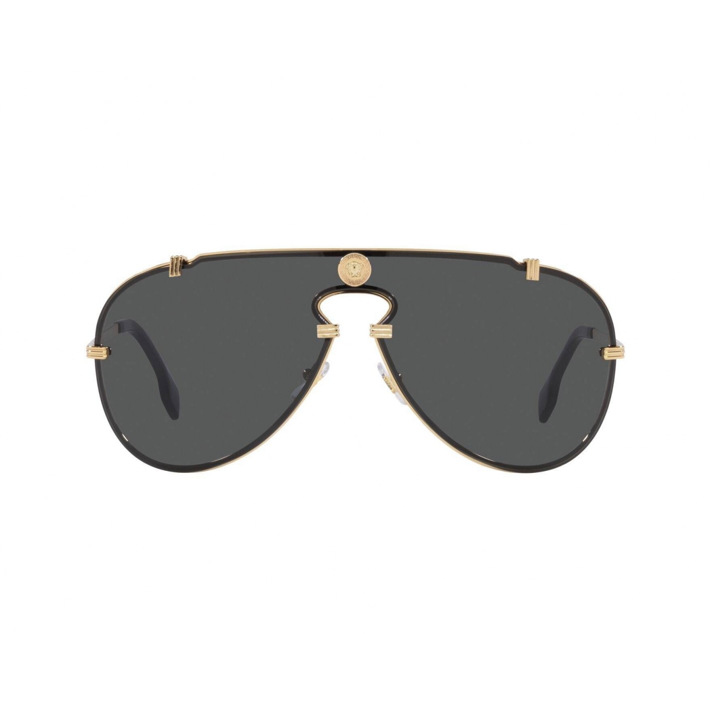Gafas de Sol hombre Versace 100287 forma color negro metal estilo luxury