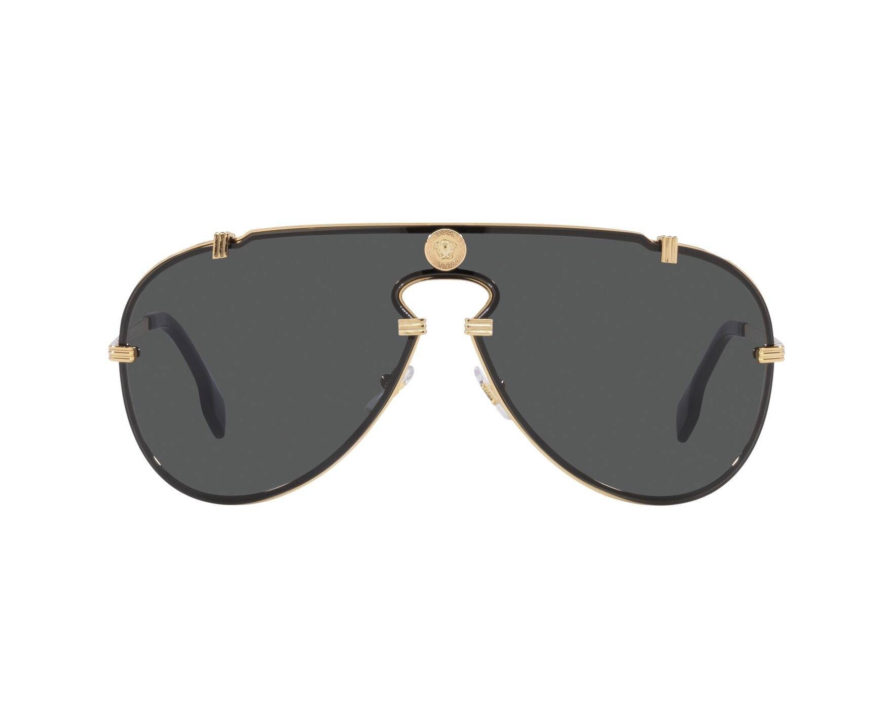 Gafas de Sol Versace VE2243 100287 forma envolvente color negro material metal luxury