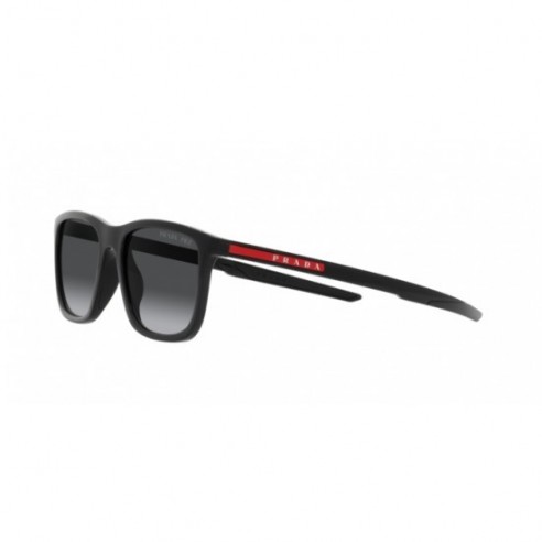 Gafas de Sol Prada Linea Rossa PS 10WS 1AB06G forma cuadrada color negro material acetato estilo casual