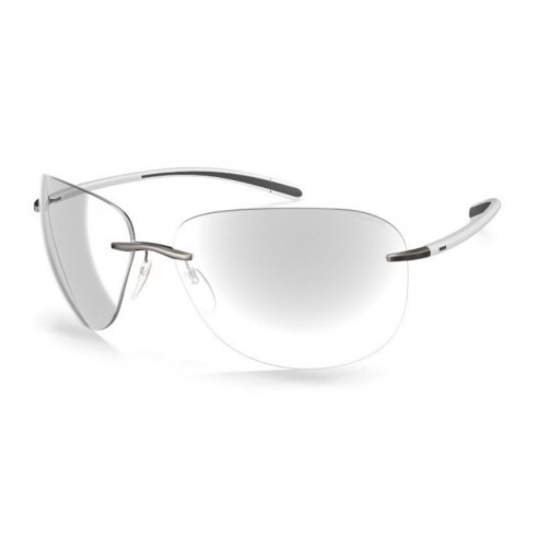 Hacer carrete balsa Gafas de Sol unisex Silhouette 8729 BAYSIDE 7110 forma cuadrada color gris  material titanio estilo casual