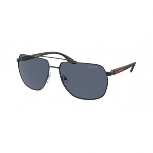 Gafas de Sol hombre Prada Linea PS 55VS DG009R forma cuadrada negro material metal estilo