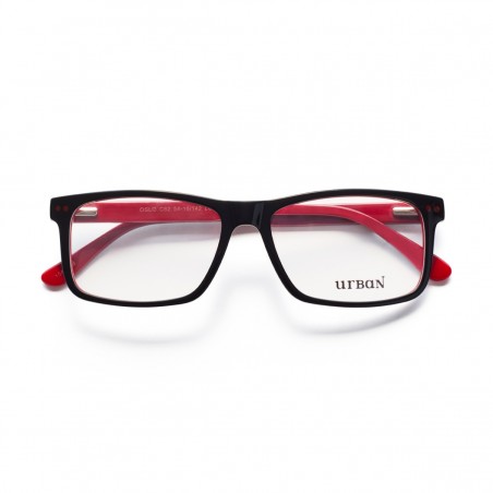 PACK Gafas graduadas Urban OSLO C62 Bicolor negro y rojo