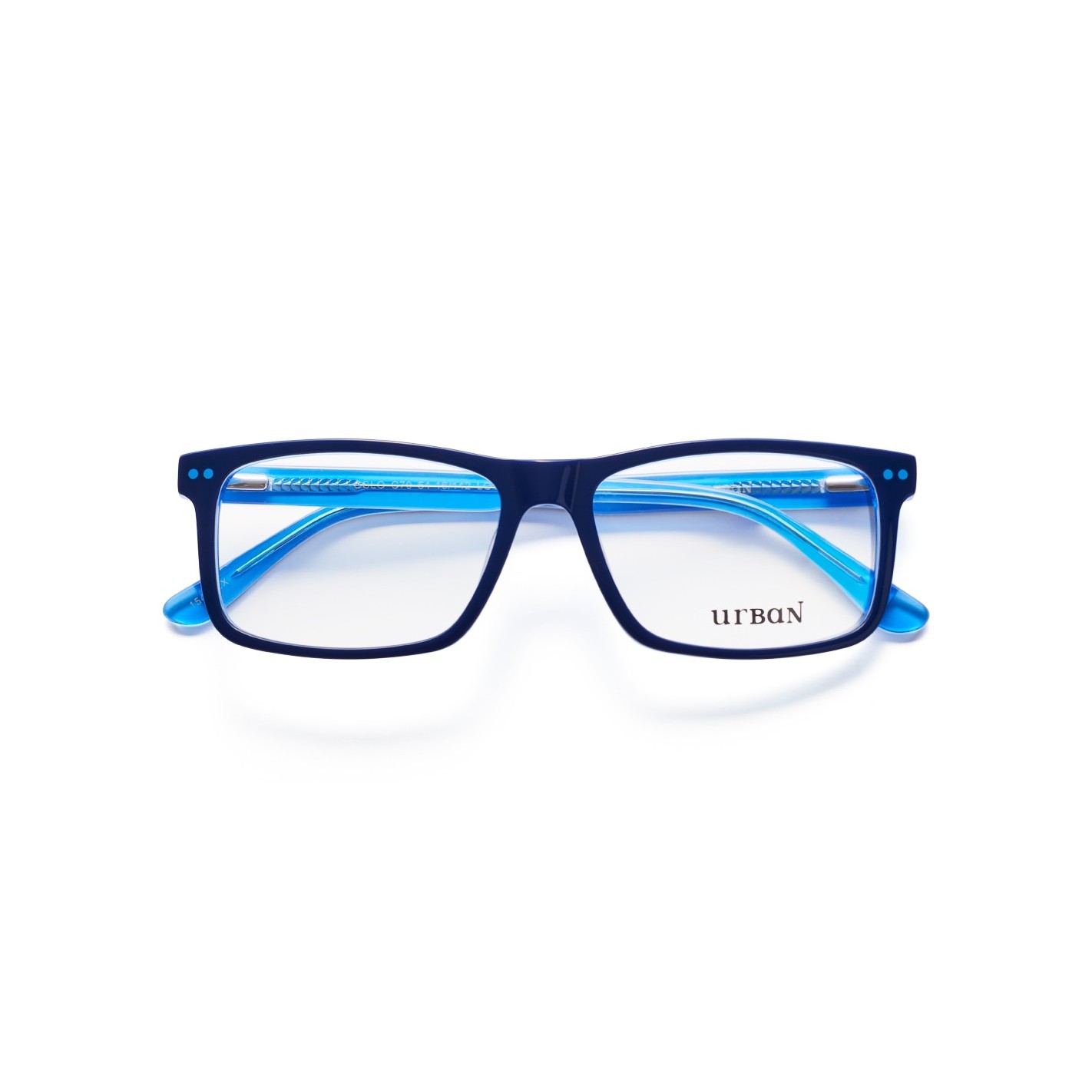 Graduadas Hombre Urban OSLO C70 Bicolor Azul forma rectangular acetato estilo