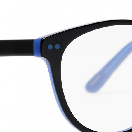 Gafas filtro de luz azul Urban unisex BERLIN C70 Bicolor negro y azul