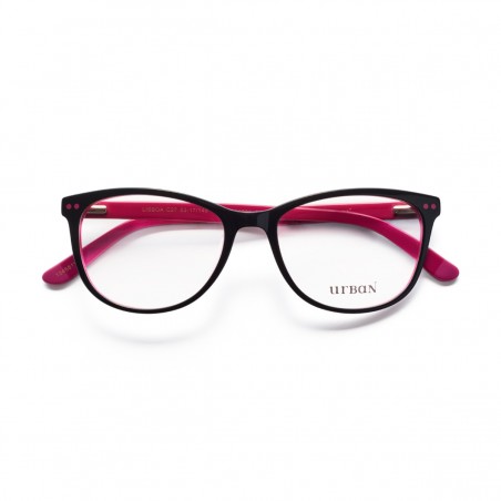 Gafas filtro de luz azul Urban mujer LISBOA C27 Bicolor negro y rosa