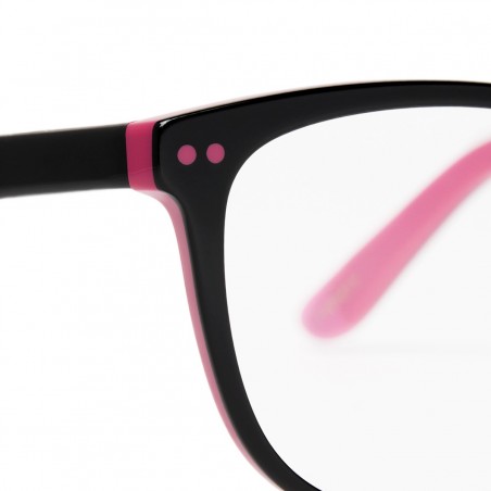 Gafas filtro de luz azul Urban mujer LISBOA C27 Bicolor negro y rosa
