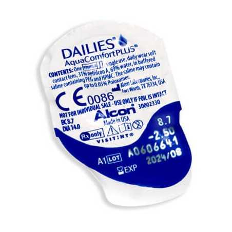 Lentes de Contacto DAILIES AquaComfort Plus - 30 Lentillas
