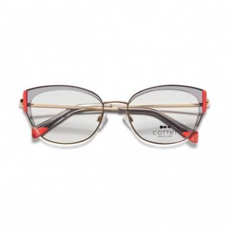 Gafas graduadas Mujer Cottet Barcelona Condal 218 Gold/Trans Grey 5217