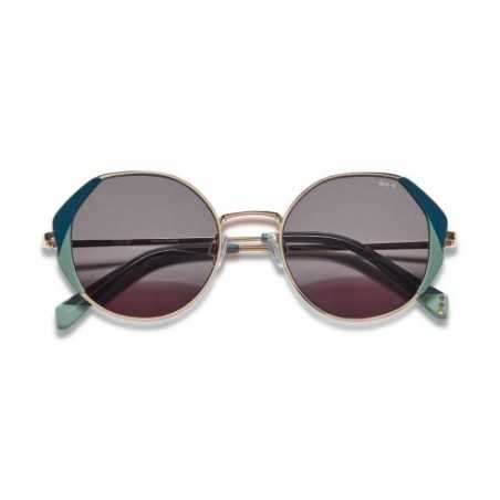Ulleres de sol Cottet Barcelona  - Virreina  001/532 Turqueoise/Green Grey 49
