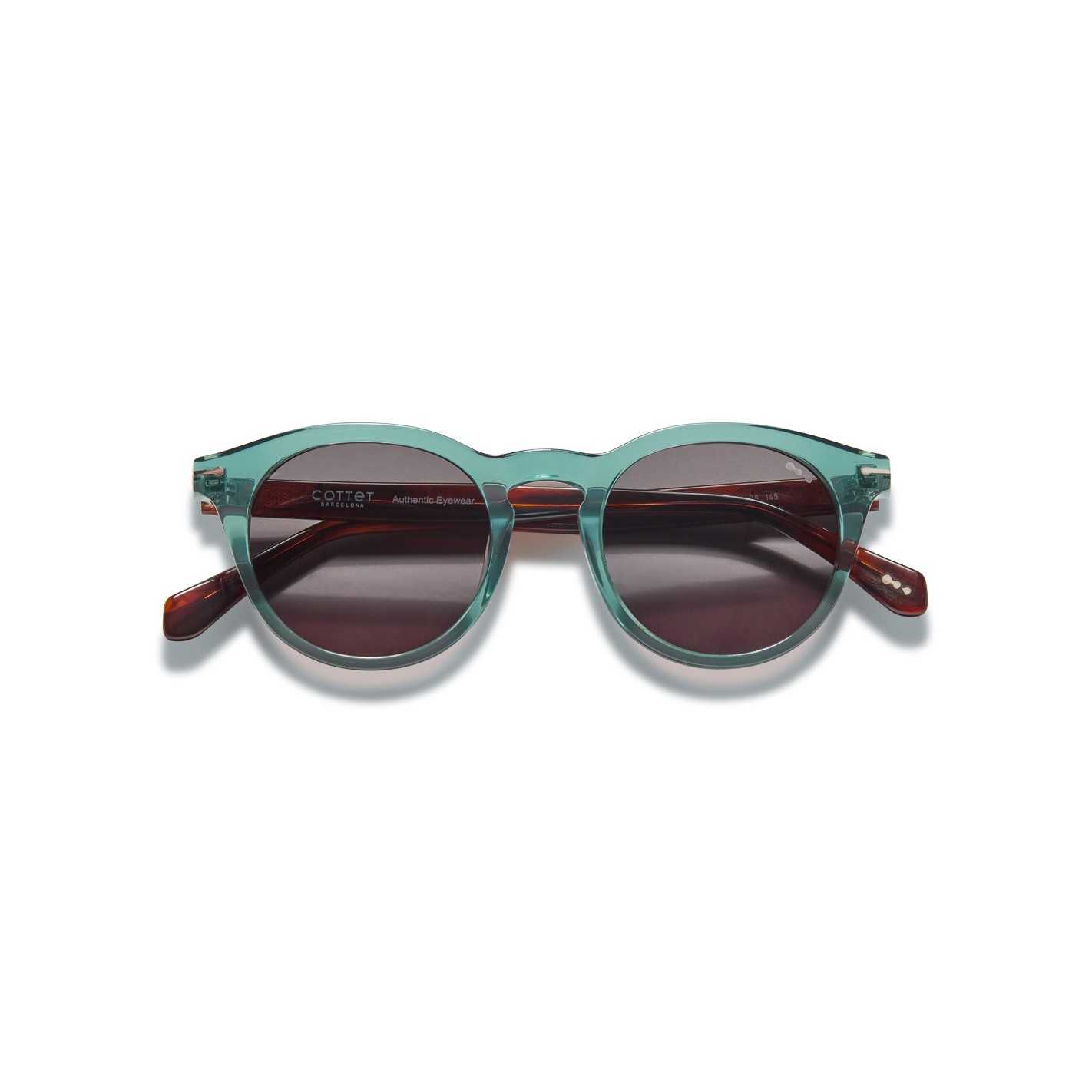 Gafas de sol Unisex Cottet Barcelona Verdi 537 Classic Havana Grey 48