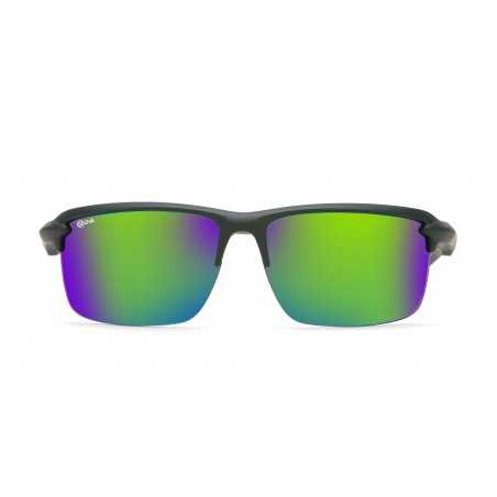 Gafas deportivas - Gafas deportivas graduadas Unisex Nova Nv6117 F01 Green Grey Green Mirror 66