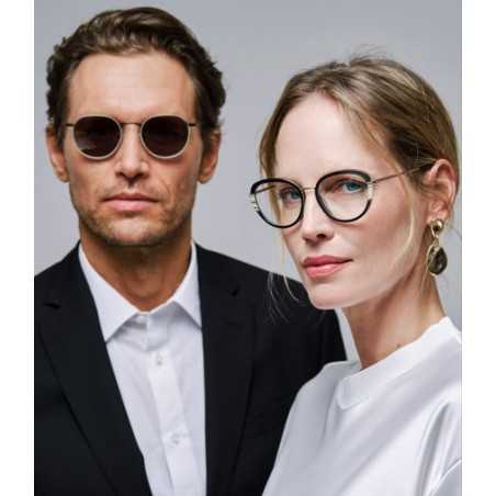 Gafas de sol Unisex Cottet Barcelona Tibidabo 200/114 Shiny Black Grey 50