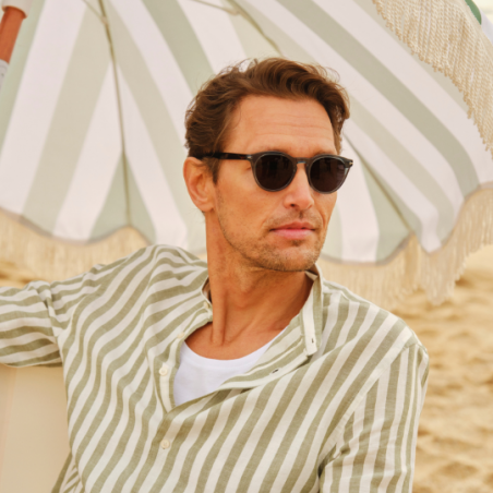 Gafas de sol Unisex Cottet Barcelona Verdi 537 Cristal Blue Grey 48