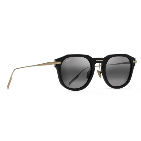 Ulleres de sol Maui Jim - 837 02 Black Silver Grey Gradiente 49