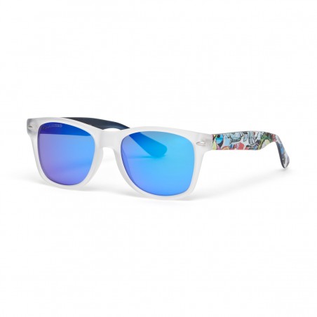 Gafas de sol niño Urban Junior - Thor 70 Matt Crystal/Graffiti Pst2 Blue Pol.