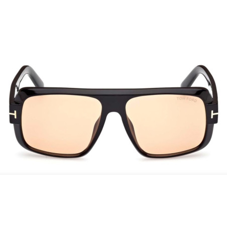 Ulleres de sol Tom Ford FT1101 ECO 01E NEGRO BRILLO BROWN PHOTO. 58