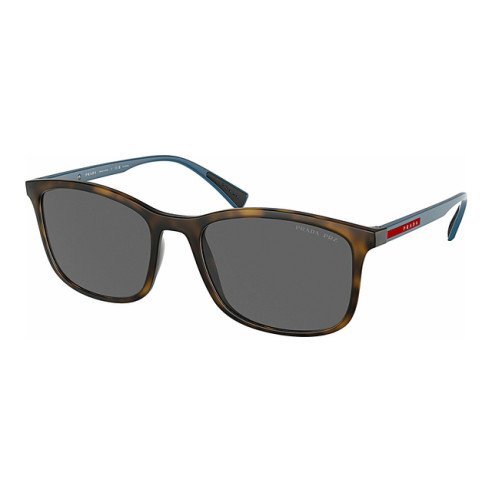 Gafas de Sol hombre Prada Sport PS 02WS 1AB06F forma cuadrada color negro material acetato estilo casual