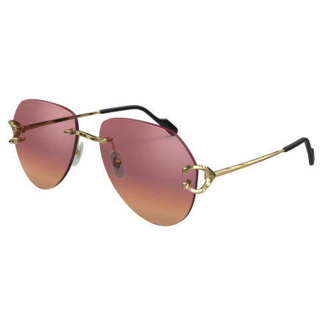 Gafas de Sol Cartier CT0001CS 014 GOLD RED 57