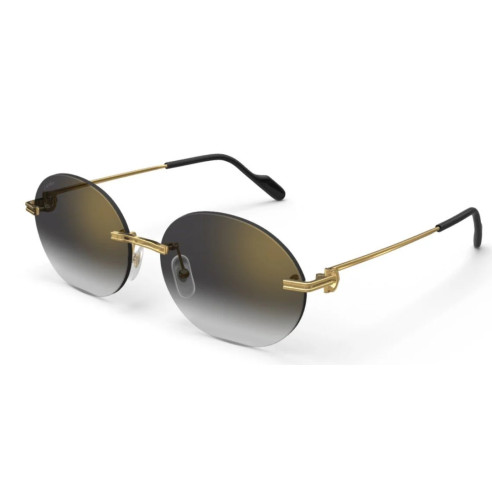 Gafas de Sol Cartier CT0011CS 037 GOLD GREY  58