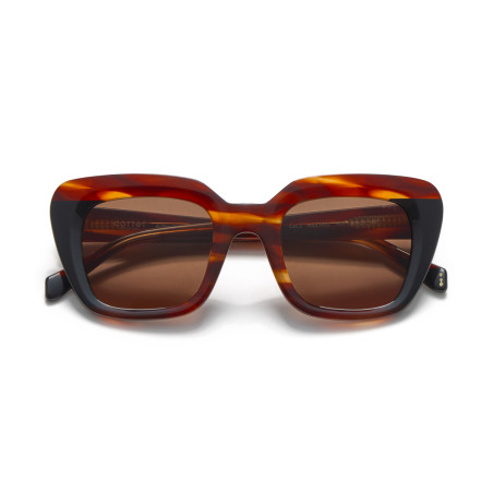Gafas de sol Cottet Barcelona - Rec 925 Veined Havana Brown